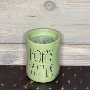 Rae Dunn Hoppy Easter Green Ceramic Candle Spring Home Decor Decoration